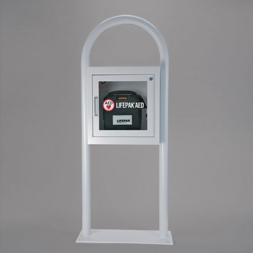 PHYSIO-CONTROL AED FLOOR STAND CABINET WITH ALARM