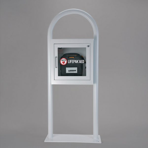 PHYSIO-CONTROL AED FLOOR STAND CABINET WITH ALARM