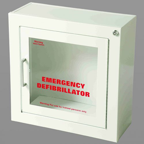 AED WALL CABINET-WHITE FINISH, SURFACE MOUNT